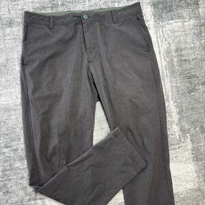 Linksoul Pants Mens 36x31 Gray Boardwalker Performance Golf Chino Travel Stretch